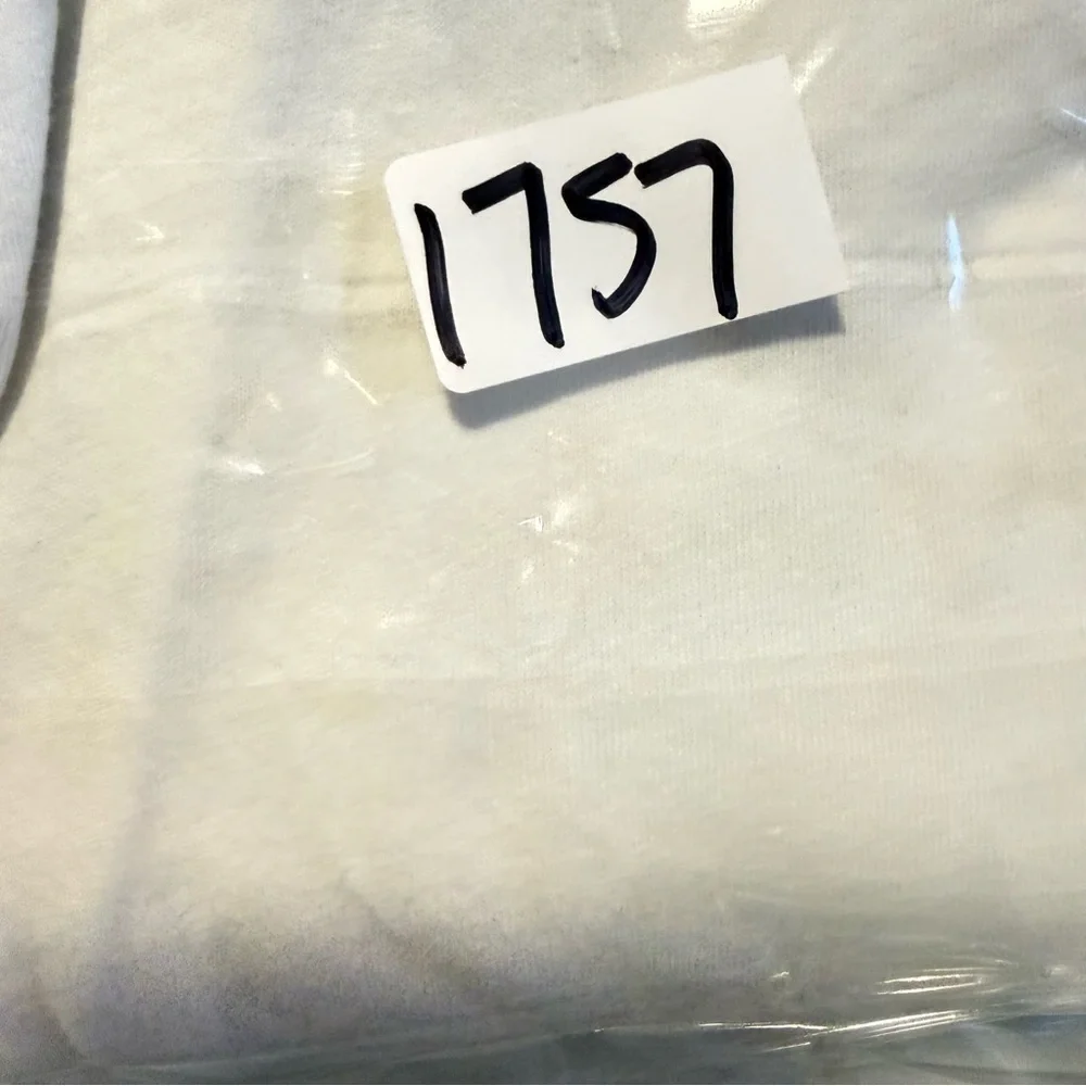 The North Face White Tee with Green Logo Size L
